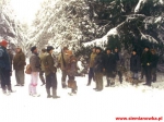 Na zbiórce przed rozpoczęciem polowania w uroczysku Łuka, rok 1996