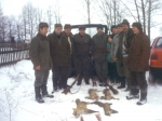 Po zakończeniu polowania zbiorowego we wsi Zabrody w 1999 roku