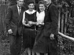 Od lewej: ?, Szymaniuk Wiera (zd. Kisła), ? i Birycki Konstanty